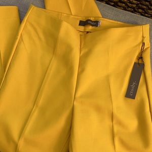 Yellow dress pants - brand new - size 2